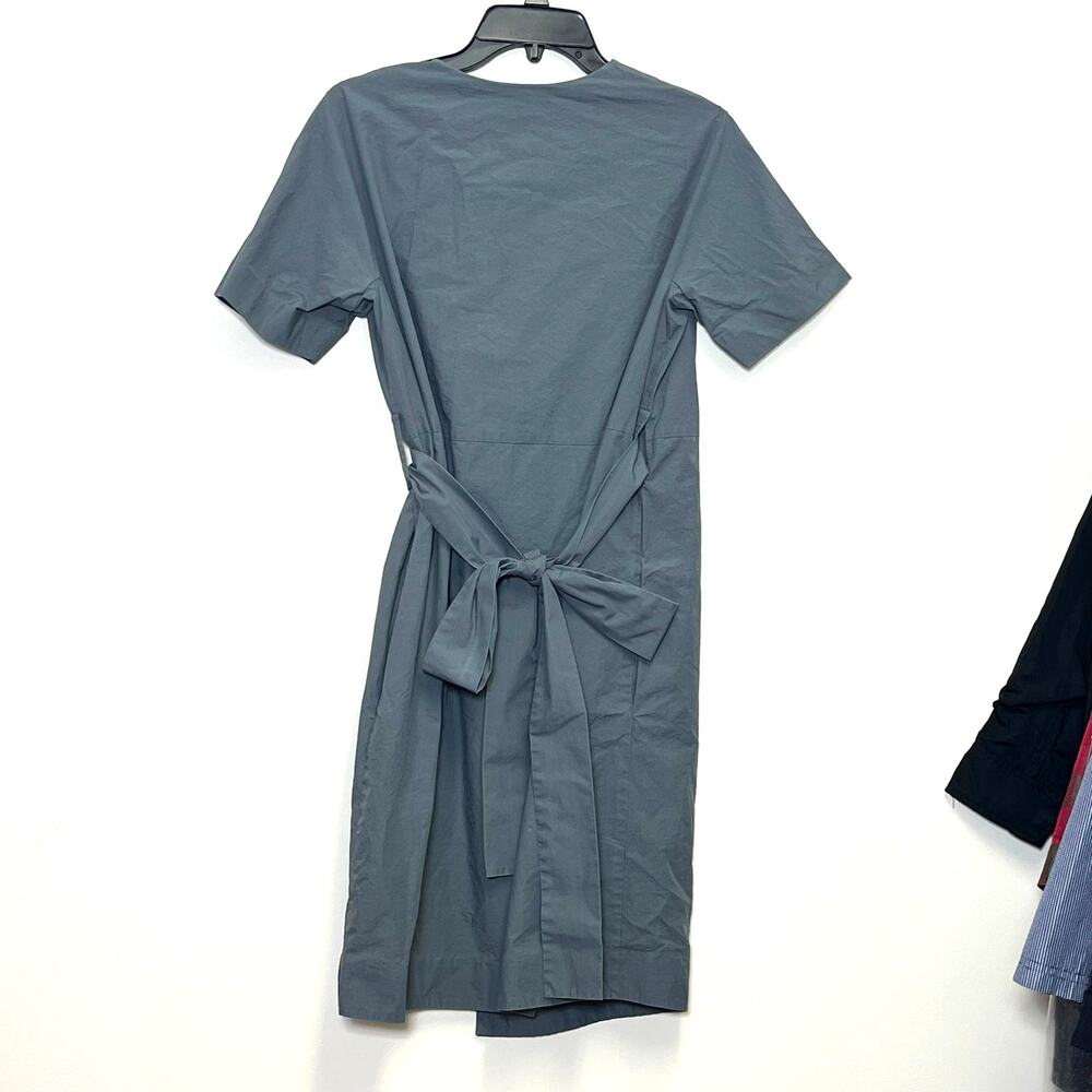 COS Wrap Over Tie Waist Utility Core Dress Size 2 - Picture 2 of 5